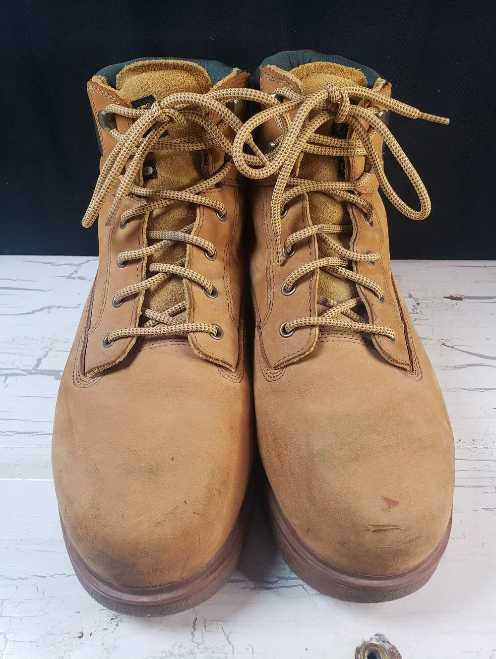 Wolverine Cheyanne Thermolite Nubuck Leather Work Boots in Tan - Men's size 12
